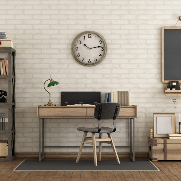 Workspace in industrial style